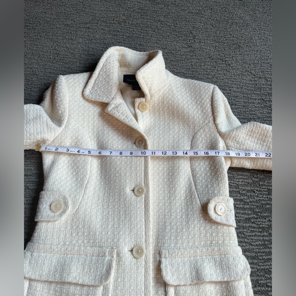 MODA International Women's Coat Winter White Size 6 - Picture 7 of 17